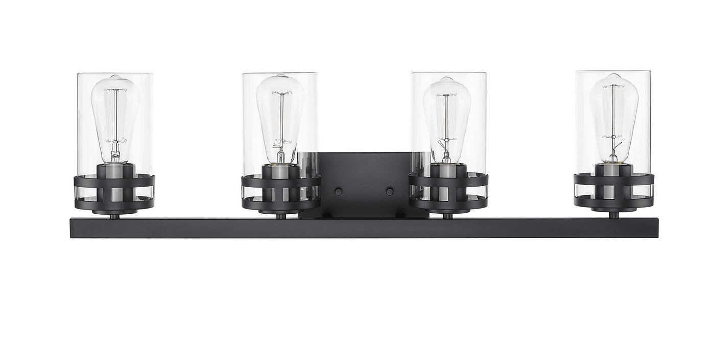 Millennium - 91024-MB - Four Light Vanity - Lunden - Matte Black