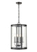 Millennium - 94201-MB - Four Light Pendant - Aydenn - Matte Black