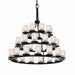 Justice Designs - FSN-8712-10-SEED-MBLK - 36 Light Chandelier - Fusion - Matte Black