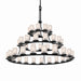 Justice Designs - FSN-8714-10-SEED-MBLK - 45 Light Chandelier - Fusion - Matte Black