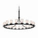 Justice Designs - FSN-8716-10-SEED-MBLK - 21 Light Chandelier - Fusion - Matte Black