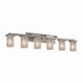 Justice Designs - FSN-8786-10-SEED-NCKL - Six Light Bath Bar - Fusion - Brushed Nickel