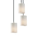 Justice Designs - FSN-8818-10-OPAL-NCKL-LED3-2100 - LED Pendant - Fusion - Brushed Nickel