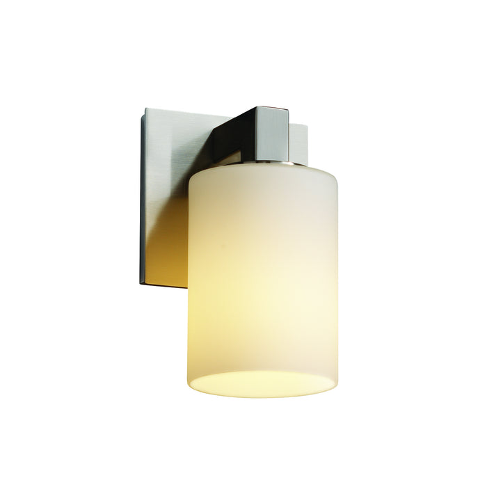 Justice Designs - FSN-8921-10-OPAL-NCKL-LED1-700 - LED Wall Sconce - Fusion - Brushed Nickel