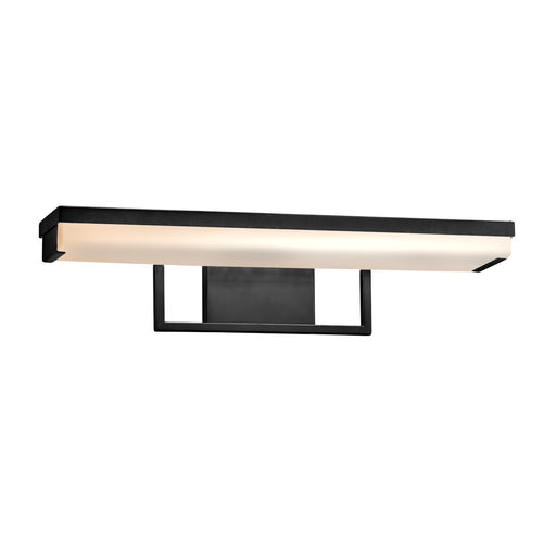 Justice Designs - FSN-9071-OPAL-MBLK - LED Linear Bath Bar - Fusion - Matte Black