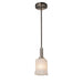 Justice Designs - GLA-8445-26-WHTW-NCKL-LED1-700 - LED Pendant - Veneto Luce - Brushed Nickel