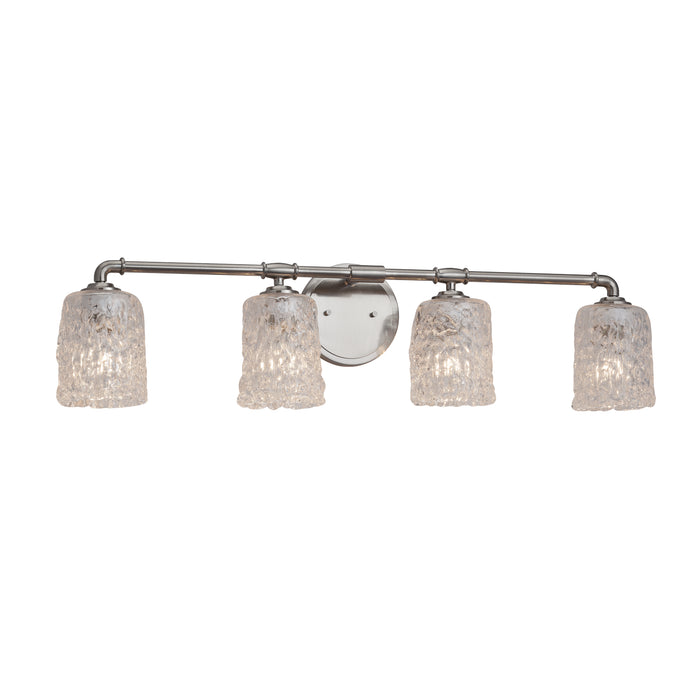 Justice Designs - GLA-8464-16-CLRT-NCKL-LED4-2800 - LED Bath Bar - Veneto Luce - Brushed Nickel