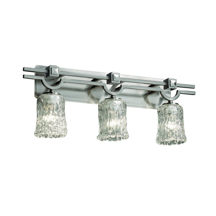 Justice Designs - GLA-8503-16-CLRT-NCKL-LED3-2100 - LED Bath Bar - Veneto Luce - Brushed Nickel