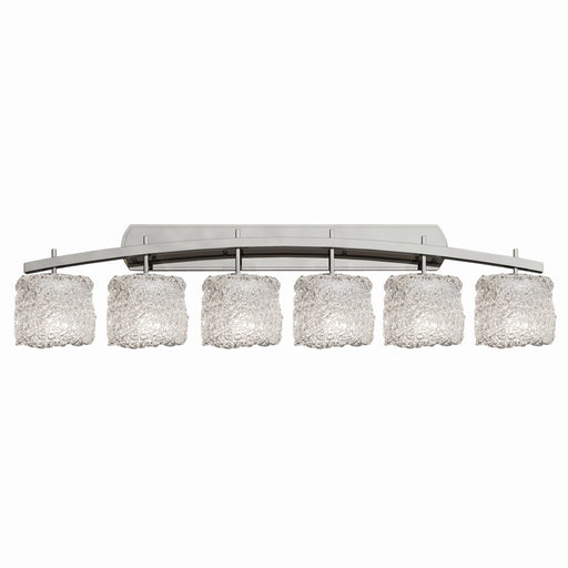 Veneto Luce Six Light Bath Bar Brushed Nickel