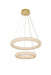 Elegant Lighting - 3800G24SG - LED Chandelier - Bowen - Satin Gold