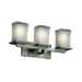 Justice Designs - GLA-8673-26-WTFR-NCKL-LED3-2100 - LED Bath Bar - Veneto Luce - Brushed Nickel