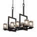 Justice Designs - GLA-8718-16-CLRT-MBLK - 11 Light Chandelier - Veneto Luce - Matte Black