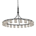 Justice Designs - GLA-8736-16-CLRT-MBLK - 21 Light Chandelier - Veneto Luce - Matte Black