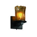 Justice Designs - GLA-8771-16-AMBR-MBLK-LED1-700 - LED Wall Sconce - Veneto Luce - Matte Black
