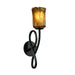 Justice Designs - GLA-8911-16-AMBR-DBRZ-LED1-700 - LED Wall Sconce - Veneto Luce - Dark Bronze