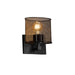 Justice Designs - MSH-8427-30-MBLK - One Light Wall Sconce - Wire Mesh - Matte Black