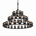 Justice Designs - MSH-8714-10-MBLK - 45 Light Chandelier - Wire Mesh - Matte Black