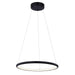 Justice Designs - NSH-4481-MBLK - LED Pendant - Circola - Matte Black