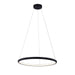 Justice Designs - NSH-4482-MBLK - LED Pendant - Circola - Matte Black