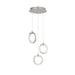 Justice Designs - NSH-8123-NCCR - LED Pendant - Hermosa - Brushed Nickel w/ Chrome