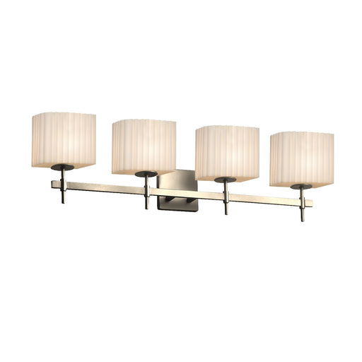 Porcelina Four Light Bath Bar Brushed Nickel