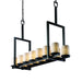 Justice Designs - POR-8764-10-WAVE-MBLK-LED14-9800 - LED Chandelier - Limoges - Matte Black