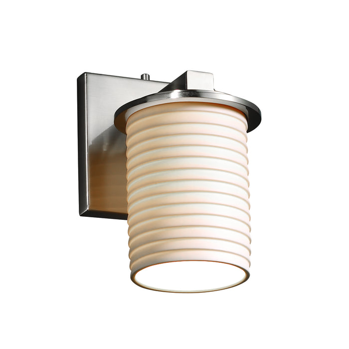 Justice Designs - POR-8771-10-SAWT-NCKL-LED1-700 - LED Wall Sconce - Limoges - Brushed Nickel