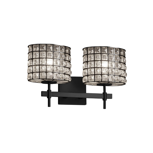 Wire Glass LED Bath Bar Matte Black