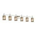 Justice Designs - WGL-8416-10-SWCB-NCKL-LED6-4200 - LED Bath Bar - Wire Glass - Brushed Nickel