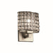 Justice Designs - WGL-8437-30-GRCB-NCKL-LED1-700 - LED Wall Sconce - Wire Glass - Brushed Nickel