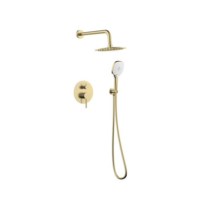 Elegant Lighting - FAS-9001BGD - Complete Shower Faucet System With Rough-In Valve - George - Brushed Gold