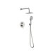 Elegant Lighting - FAS-9001BNK - Complete Shower Faucet System With Rough-In Valve - George - Brushed Nickel