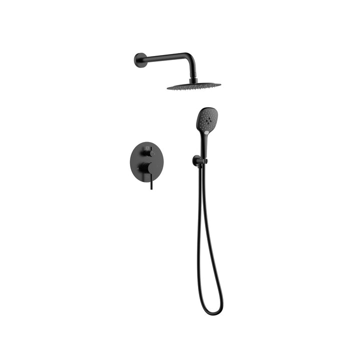 Elegant Lighting - FAS-9001MBK - Complete Shower Faucet System With Rough-In Valve - George - Matte Black