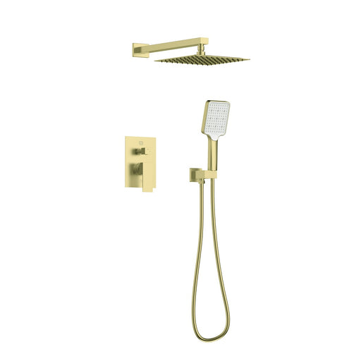 Elegant Lighting - FAS-9003BGD - Complete Shower Faucet System With Rough-In Valve - Petar - Brushed Gold