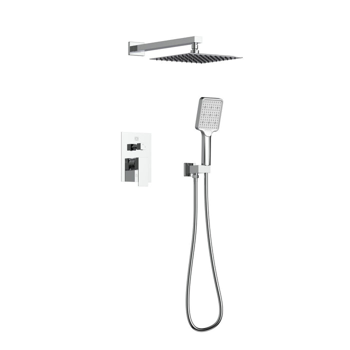 Elegant Lighting - FAS-9003PCH - Complete Shower Faucet System With Rough-In Valve - Petar - Chrome