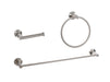 Elegant Lighting - HWB-11S3RBNK - 3-Piece Bathroom Hardware Set - Alma - Brushed Nickel