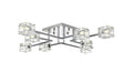 Elegant Lighting - LD920F32C - Eight Light Flush Mount - Lyra - Chrome