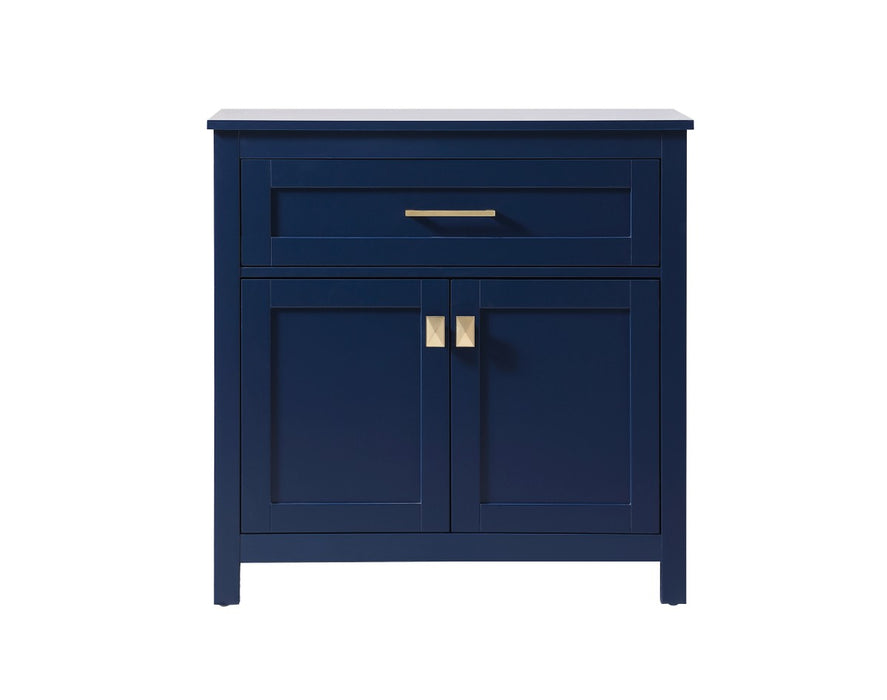 Elegant Lighting - SC013030BL - Bathroom Storage Freestanding Cabinet - Adian - Blue