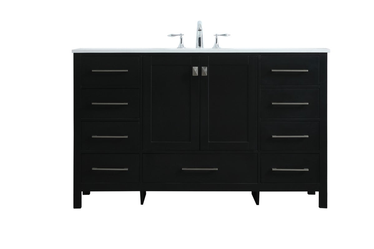 Elegant Lighting VF18872DGR Double Bathroom Vanity Irene Gray