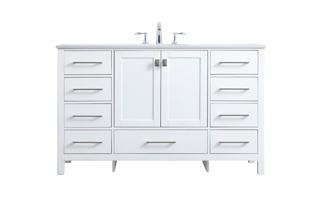 Elegant Lighting VF18872DGR Double Bathroom Vanity Irene Gray