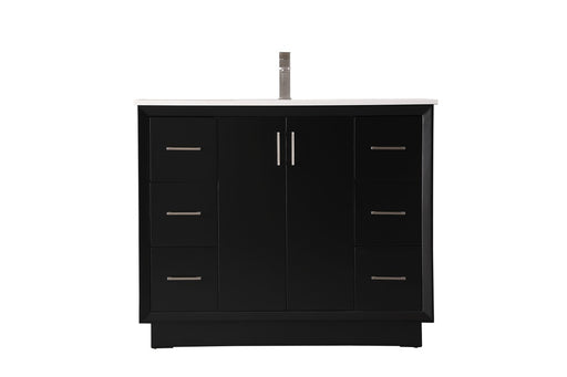Elegant Lighting - VF19642BK - SIngle Bathroom Vanity - Hayes - Black
