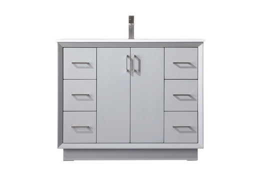 Elegant Lighting - VF19642GR - SIngle Bathroom Vanity - Hayes - Grey