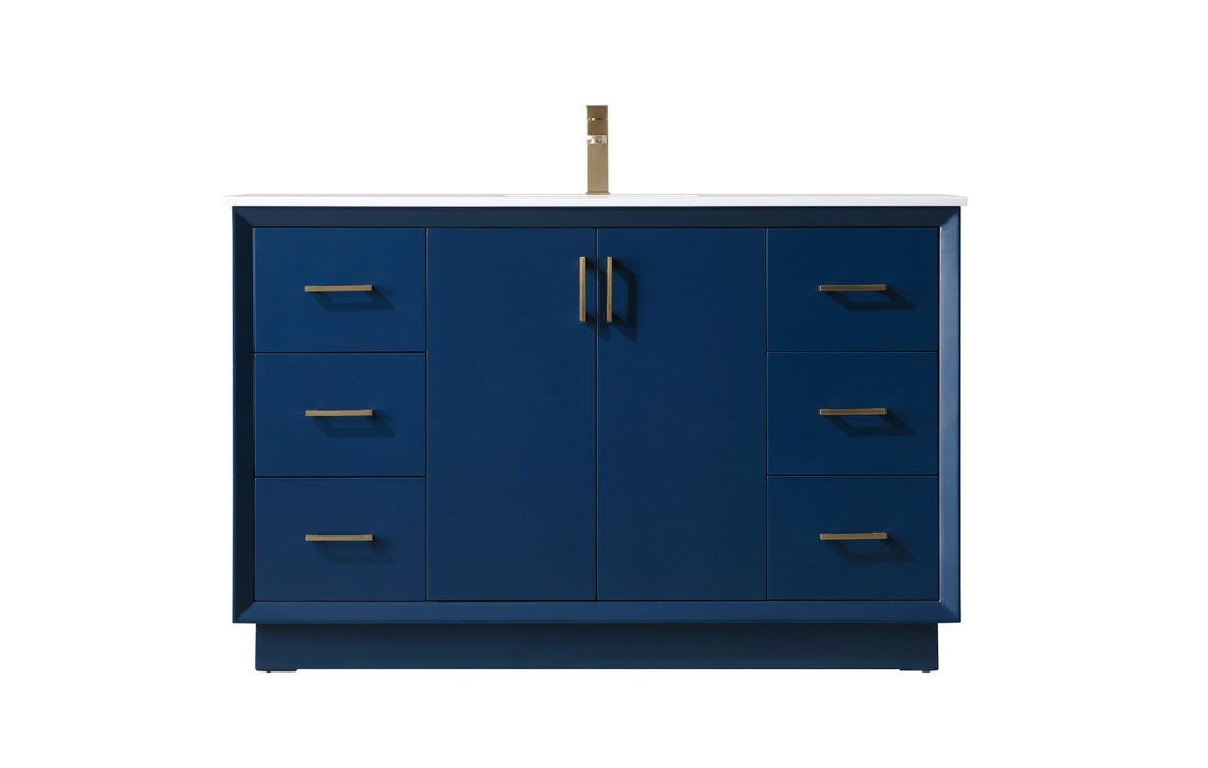 Elegant Lighting - VF19654BL - SIngle Bathroom Vanity - Hayes - Blue