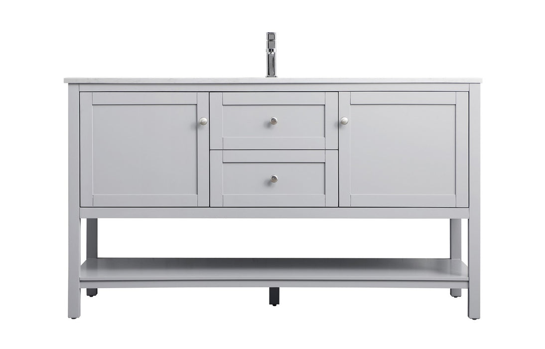 Elegant Lighting - VF22260GR - SIngle Bathroom Vanity - Heath - Grey