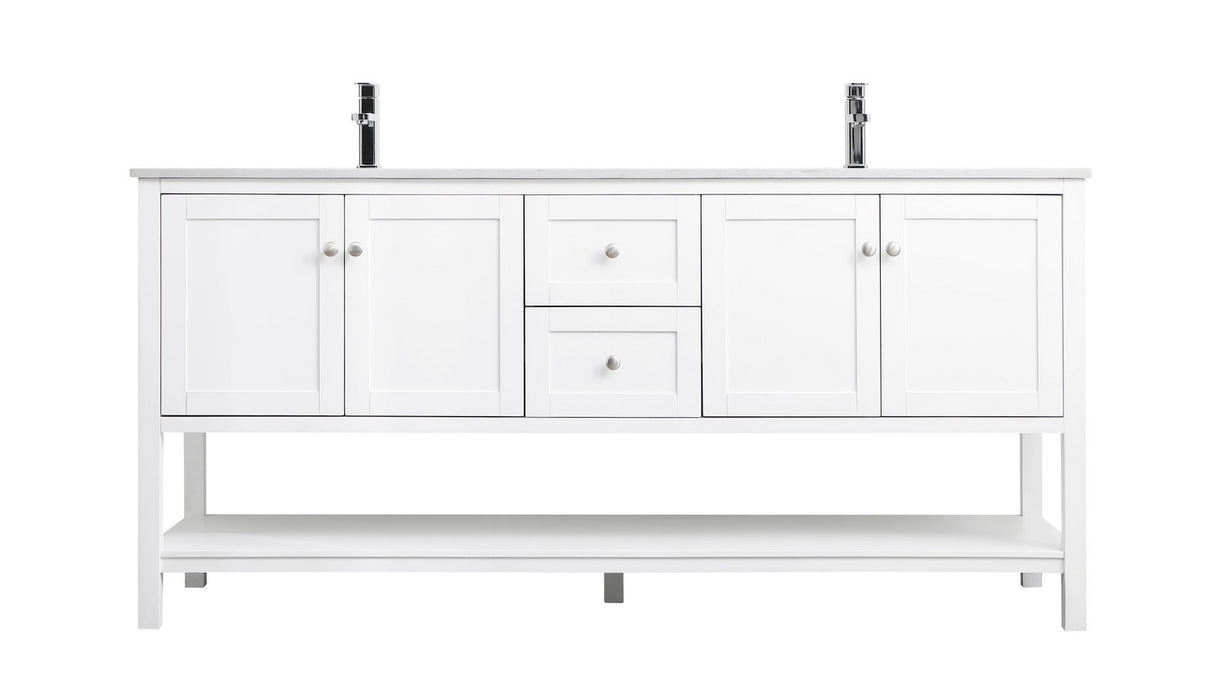 Elegant Lighting - VF22272DWH - Double Bathroom Vanity - Heath - White