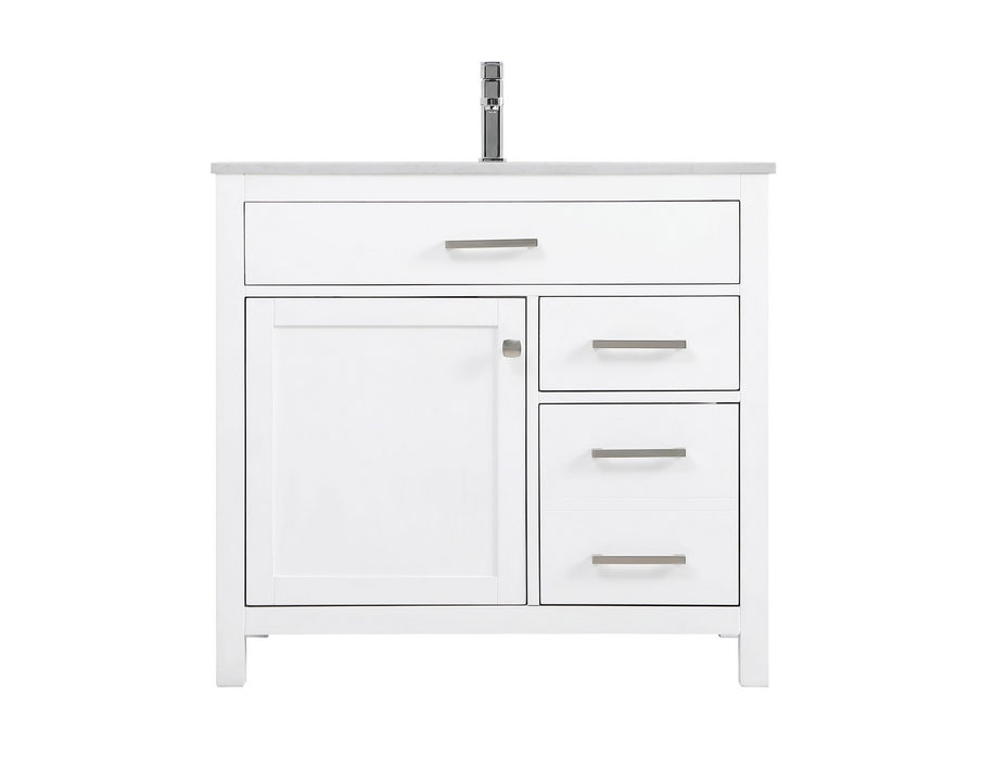 Elegant Lighting - VF23336WH - SIngle Bathroom Vanity - Lewis - White