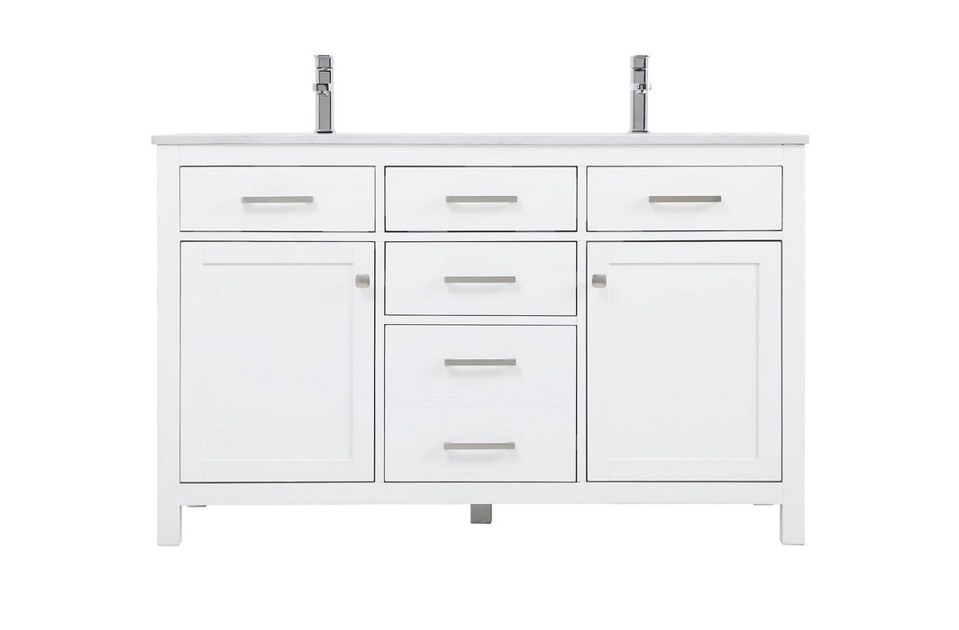 Elegant Lighting - VF23354DWH - Double Bathroom Vanity - Lewis - White