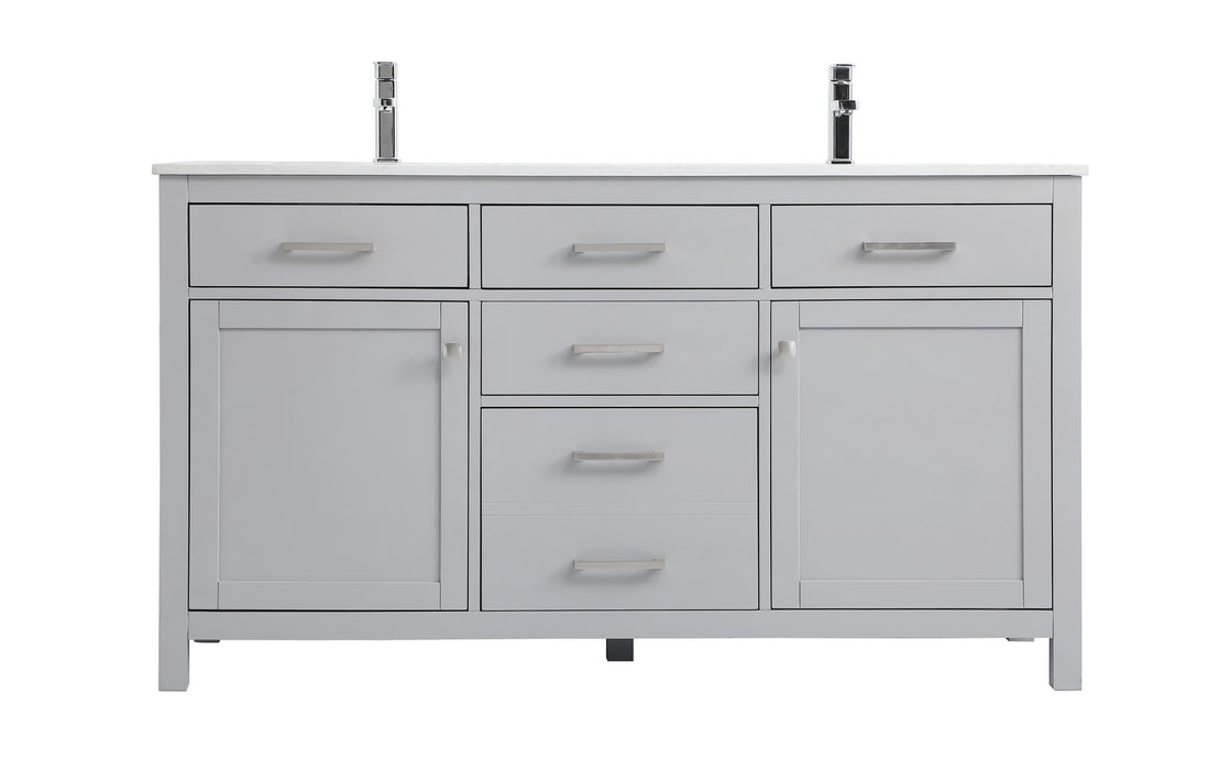 Elegant Lighting - VF23360DGR - Double Bathroom Vanity - Lewis - Grey