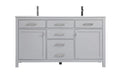 Elegant Lighting - VF23360DGR - Double Bathroom Vanity - Lewis - Grey