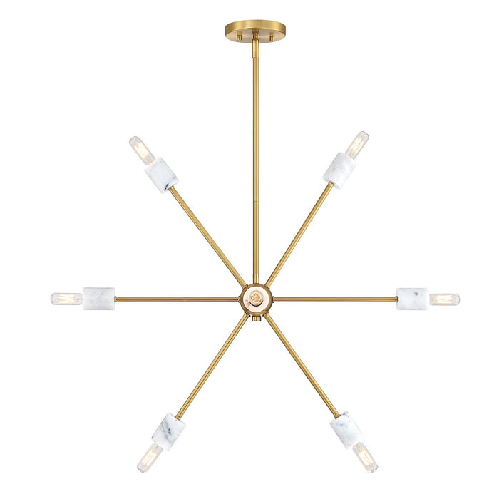 Designers Fountain - D304C-8CH-BG - Eight Light Chandelier - Star Dust - Brushed Gold